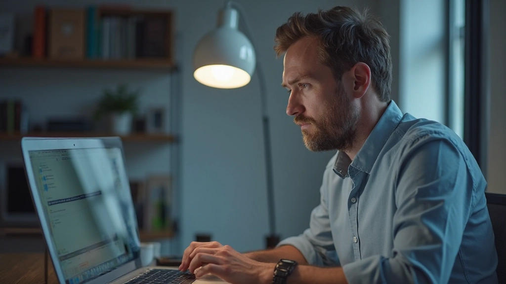 Person som använder två-faktor autentisering på sin dator för att säkra sitt konto